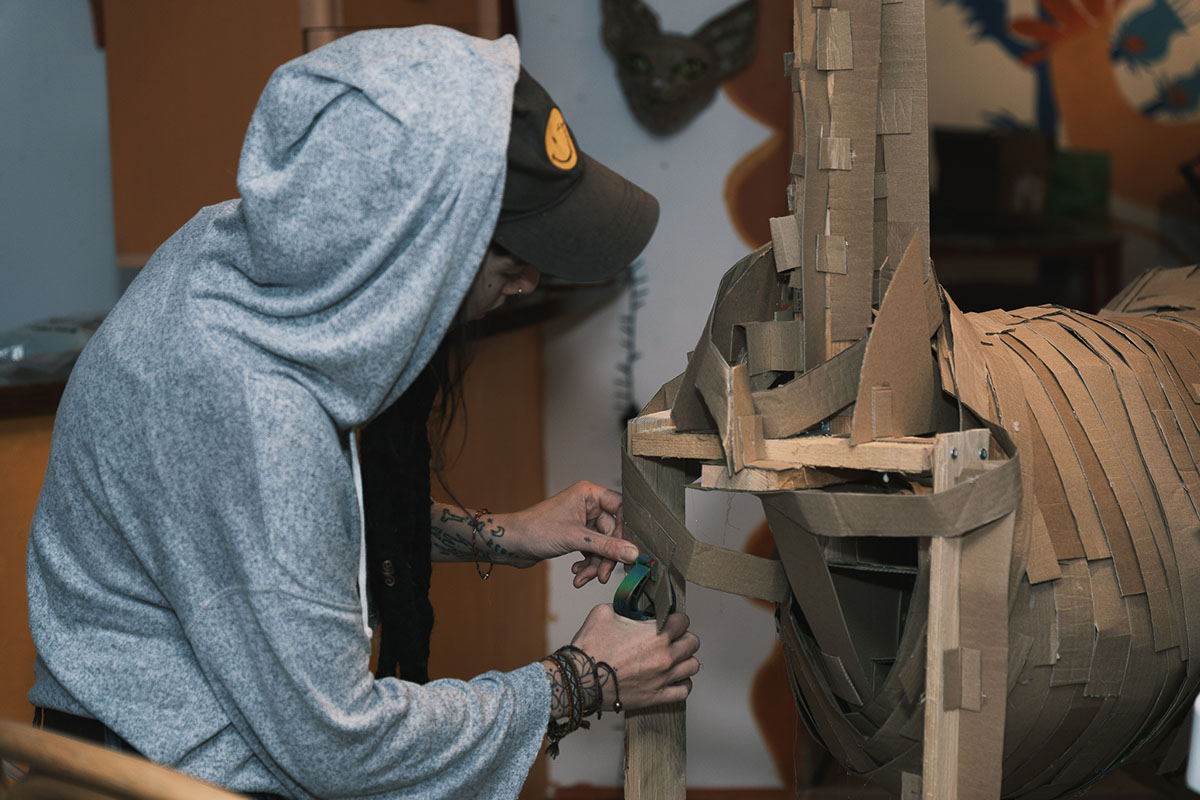 sztuka odzyskana - projekt sarna